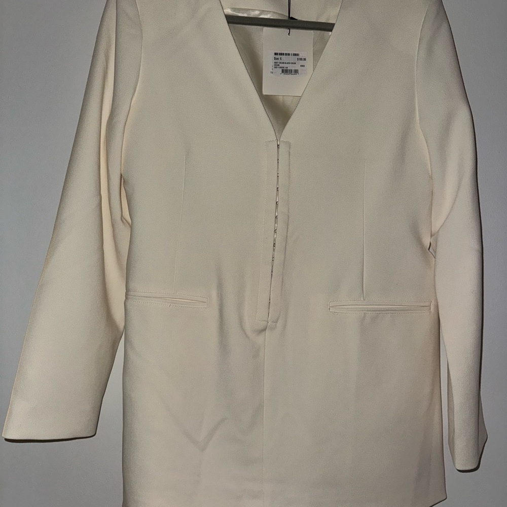 Dissh Women's Cream Blazer Dress